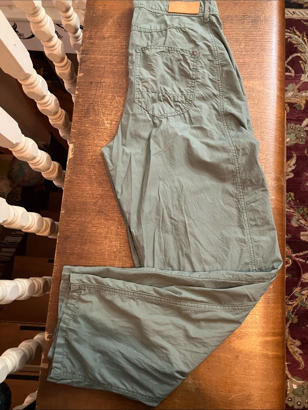 SUMMUM Sage Green Casual Utility Pants